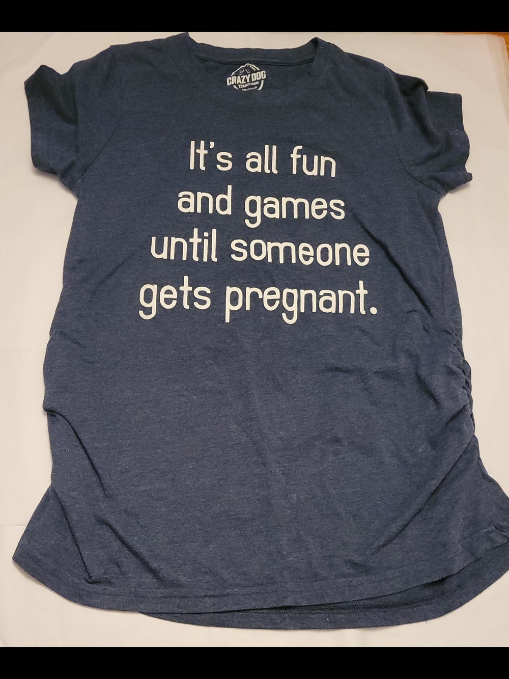 Navy Graphic Tee - 'It's All Fun and Games'